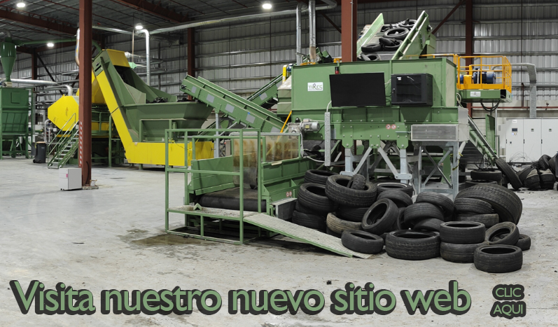 TIRES Líder en producción de plantas y máquinas para el reciclaje de neumáticos usados ​​y césped artificial